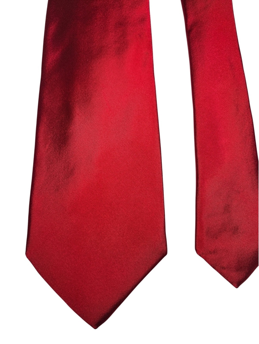 Valentino Silk Red Solid Made in Italy Men's Designer Tie